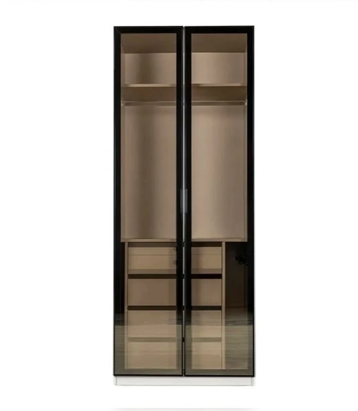 دولاب مقاس 80*220 خشابي درف زجاج