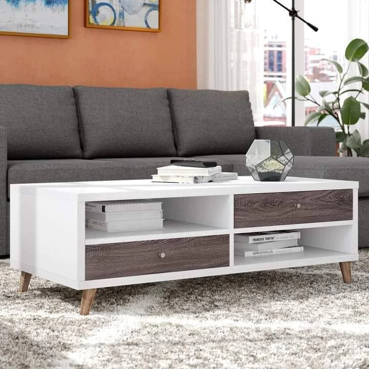 ترابيزة انترية 100×60 سم – بنى ابيض – TA08
