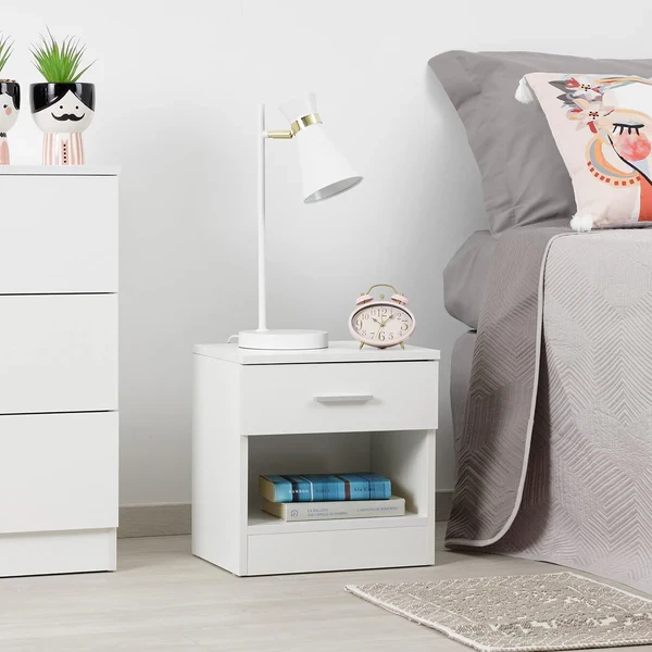 كمود 1 درج 45×40 سم – ابيض – KmO2